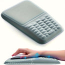 Blue Vaydeer Ergonomic Mouse Pad with Cushioned Wrist Rest and Smooth Tracking Surface