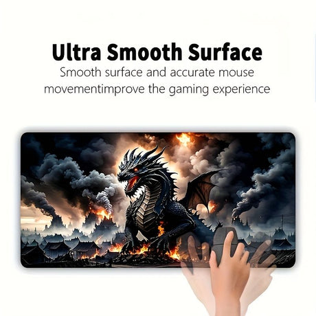 gaming desk mat, dragon design, large desk mat, mouse mat for gaming, desk protection mat, Australian gaming accessories, premium desk pad, extended mouse pad, fantasy desk mat, high-quality desk mat
