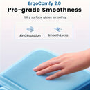 Gray Vaydeer Ergonomic Mouse Pad with Cushioned Wrist Rest and Smooth Tracking Surface