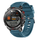 men's smart watch, HT37, GPS positioning, Bluetooth call, heart-rate monitoring, outdoor sports watch, Australian men's fashion, fitness watch - black and orange - Size L