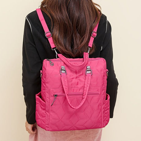 Fashionable Backpack Dual Strap Backpack Travel Backpack Daily Use Backpack - Black - Size 36-34-14