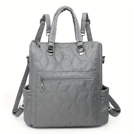 Fashionable Backpack Dual Strap Backpack Travel Backpack Daily Use Backpack - Gray - Size 36-34-14
