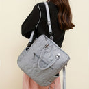 Fashionable Backpack Dual Strap Backpack Travel Backpack Daily Use Backpack - Gray - Size 36-34-14