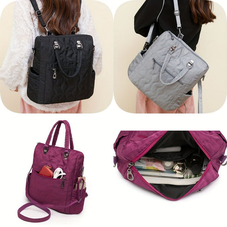 Fashionable Backpack Dual Strap Backpack Travel Backpack Daily Use Backpack - Gray - Size 36-34-14