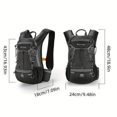 Cycling Backpack Biking Backpack West Biking High-Quality Backpack Organized - Neon Green - Size L