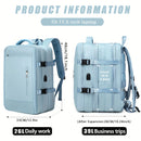 Expansion Backpack Travel Backpack Expandable Storage Multiple Compartments - Beige - Size L