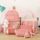 Travel Backpack Backpack Set Fashionable Backpack Colorful Backpack Travel - Pink - Size L