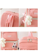 Travel Backpack Backpack Set Fashionable Backpack Colorful Backpack Travel - Pink - Size L