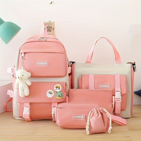 Travel Backpack Backpack Set Fashionable Backpack Colorful Backpack Travel - Purple - Size L