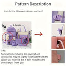 Travel Backpack Backpack Set Fashionable Backpack Colorful Backpack Travel - Purple - Size L