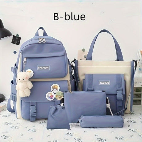 Travel Backpack Backpack Set Fashionable Backpack Colorful Backpack Travel - Purple - Size L