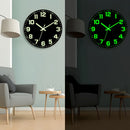 Black Glow In The Dark Wall Clock Silent Wall Clock Australia Modern Home Decor Clock