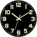 Black Glow In The Dark Wall Clock Silent Wall Clock Australia Modern Home Decor Clock