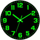 Black Glow In The Dark Wall Clock Silent Wall Clock Australia Modern Home Decor Clock