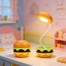 Orange Burger-Shaped Night Light Rechargeable Night Light Touch Switch Night Light 3