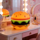 Orange Burger-Shaped Night Light Rechargeable Night Light Touch Switch Night Light 3