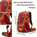 Hiking Backpack 35L Backpack Travel Backpack Outdoor Backpack Royal Mountain - Orange - Size M