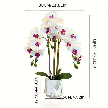 Artificial Phalaenopsis Touch-Sensitive Artificial Plant Moisturizing - Purple - Size 50-11-11