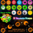 100 PCS Halloween Party Favors, Halloween Glow in The Dark Bouncy Balls | Trick or Treat Goodie Bag Fillers, Halloween Glowing Bouncy Balls Toys for Halloween Party Supplies, Party Favors