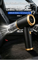 2000mAh wireless high suction dual-purpose car vacuum cleaner for suction and blowing
