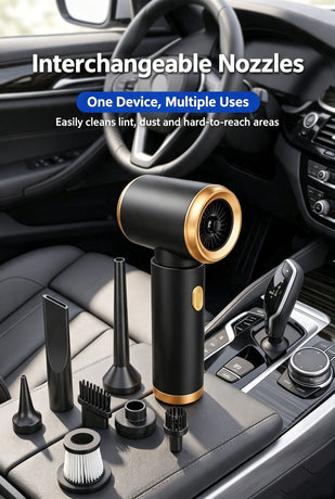 2000mAh wireless high suction dual-purpose car vacuum cleaner for suction and blowing