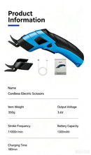 Small portable electric round knife for charging and cutting fabrics