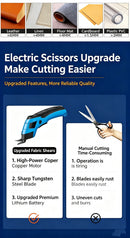 Small portable electric round knife for charging and cutting fabrics