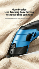 Small portable electric round knife for charging and cutting fabrics