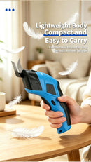 Small portable electric round knife for charging and cutting fabrics