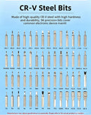 60 in one multifunctional screwdriver set