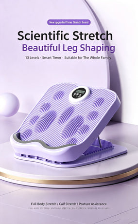 Foldable timing multi gear adjustable inclined pedal calf stretching massager,pink