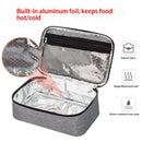 Insulated Lunch Bag, Waterproof Lunch Box with Handle Lunch Tote Bag Portable Food Storage for Office Work Outdoor Picnic, Grey