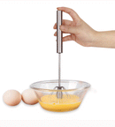Rotated Whisk Blender, Whisk, Hand Push Mixer Stirrer, Stainless Steel Balls Whisk, Whisk Manual Mixer Whisk for Kitchen Cooking, Stirring, Whisking, Beating (12.4in), Whisk