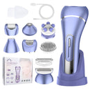 Epilator for Women, 7 in 1 Hair Removal for Women, Body Shaver, Bikini Trimmer, Face Razor, Facial Brush, Face Massage, Foot Callus Remover, IPX7 Waterproof Electric Shavers, Ideal Female Gift