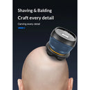 Titanium Electric Head Shaver - Rechargeable Head and Face Shaver for Men, Cordless Razor, Hypoallergenic Wet/Dry Shaving, Precision Head Trimmer, Lithium Power, Battery Powered