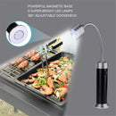 Barbecue Grill Light Grilling Accessories for Outdoor, BBQ Magnetic LED Lights Flexible Gooseneck Weather Resistant, Men Dad Gifts 2 Pack (Black)