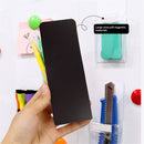 Magnetic Pen Holder for Refrigerator with Strong Magnetic Back (10 Pack), Dry Erase Marker Holder Ideal for Whiteboard & Fridge, Clear & White Pencil Cup