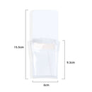 Magnetic Pen Holder for Refrigerator with Strong Magnetic Back (10 Pack), Dry Erase Marker Holder Ideal for Whiteboard & Fridge, Clear & White Pencil Cup