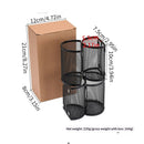 Magnetic Pencil Holder - Locker Accessories, 4 Pack Magnetic Pen Holder for Refrigerator for Home School and Office, Black