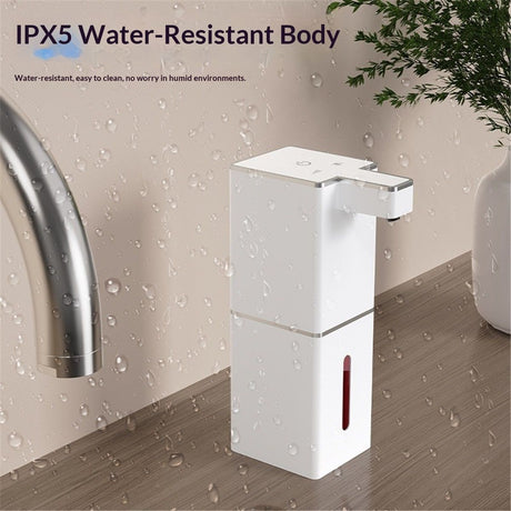 Automatic Foaming Soap Dispenser Touchless 400ml/12.8oz Rechargeable Hand Soap Dispenser Wall Mounted Foam Soap Pump for Bathroom Kitchen Dish Soap