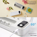 Toothbrush Cleaner, 5 Slots Wall Mounted Toothbrush Holder for Bathroom, Timer Function, Cordless & No Drilling