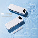 Toothbrush Cleaner, 5 Slots Wall Mounted Toothbrush Holder for Bathroom, Timer Function, Cordless & No Drilling