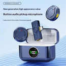 Wireless Lavalier Microphone , Noise Canceling USB C Microphones Clip on Mic with Charging Case for Video Recording Vlogging