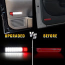 LED Interior Door Light Door Panel Courtesy Warning Light Lamp Assembly Compatible with 1999-2006 2pcs