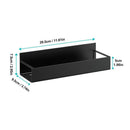 2 Pack Magnetic Spice Storage Rack Organizer for Refrigerator and Oven, Black Fridge Organizers and Storage
