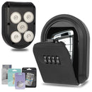Magnetic Key Holder Box Hide A Key Under Car with Combination Lock with Strong Magnet for Storage Key Indoors, Outdoors Outside