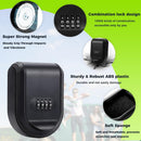 Magnetic Key Holder Box Hide A Key Under Car with Combination Lock with Strong Magnet for Storage Key Indoors, Outdoors Outside