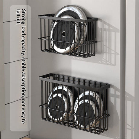 Magnetic Basket Fridge Lint Bin Dryer Ball Holder Laundry Room Organization Home Storage for Class Office School 2pcs