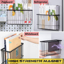 Magnetic Basket Fridge Lint Bin Dryer Ball Holder Laundry Room Organization Home Storage for Class Office School 2pcs