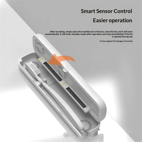 UVC Toothbrush Case Travel Toothbrush Covers Case for Houshold and Traveling Power by USB-C  Tooth Brushes Cleaner Case,